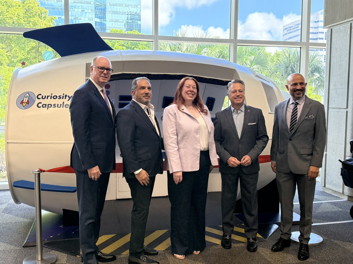 ChipLaMarca's tweet photo. The @MODSFTL Curiosity Capsule has landed in the youth section of the @BrowardLibrary downtown. It’s going to be a big year for MODS #50thAnniversary! https://t.co/rHOb4FzuQx