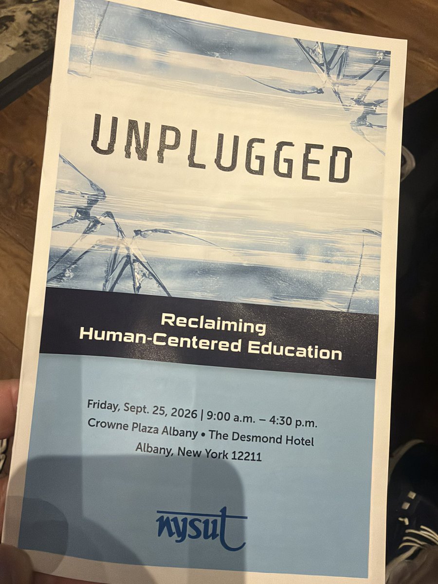 coachNicodemo's tweet photo. In Albany for @nysut Unplugged Conference. We need to reclaim human centered education. @MelindaJPerson kicking off the day! https://t.co/w7o9voSOo9