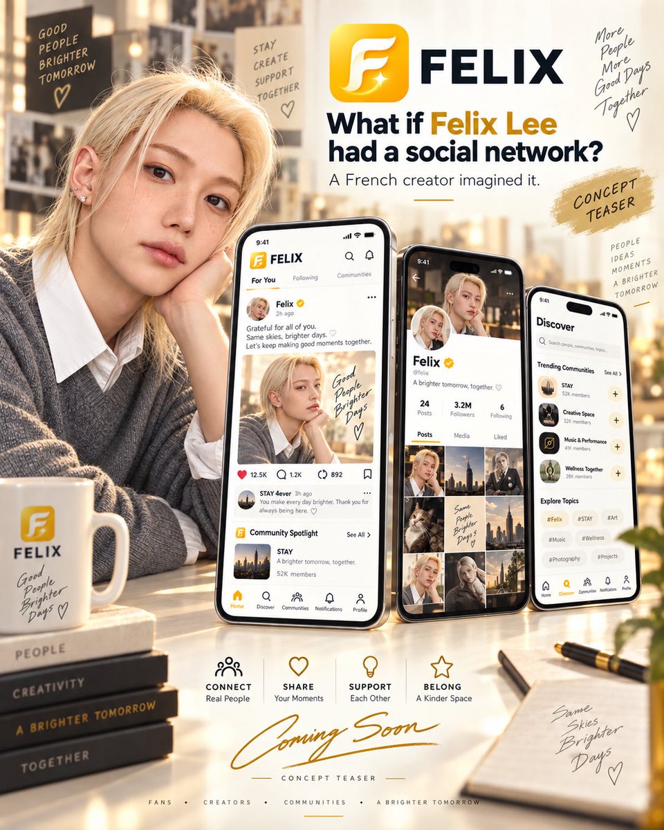 Mister_Sano's tweet photo. Imagine if Felix Lee had his own social network. Well… a French creator built it. 👀
It isn’t live yet, but it’s coming soon.

@Stray_Kids #FELIX #StrayKids #필릭스 https://t.co/TO3PMmhd9w