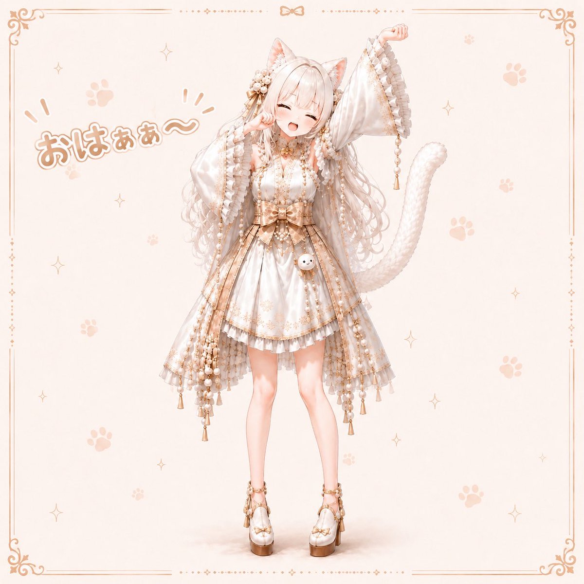 nyanmitsu1010's tweet photo. #おはようVライバー

おはみつ〜⚪️🐾

今日は16:00〜17:00配信予定だよ🌕
久しぶりにいつもの時間に会えるねぇ(⑉• •⑉)❤︎

みんなは今日は何して過ごすのかなぁ？
良かったらコメントで教えてね♪

#IRIAM #白玉にゃん蜜 https://t.co/oY1bpslQDA
