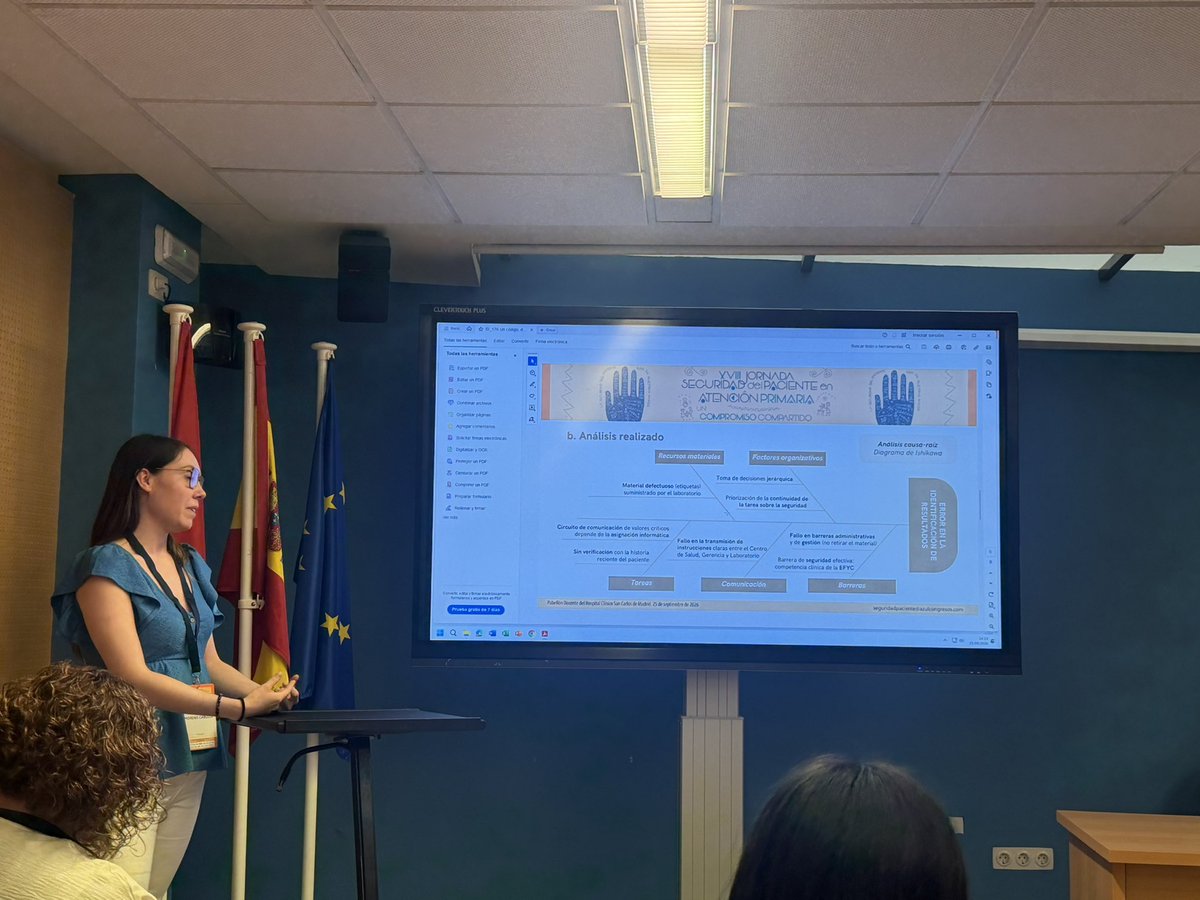 ACAMEC_'s tweet photo. Seguimos con diversas mesas de comunicaciones. Importancia de notificar las incidencias en la seguridad del paciente @faecap #segpac https://t.co/ujM6TvmZ0V