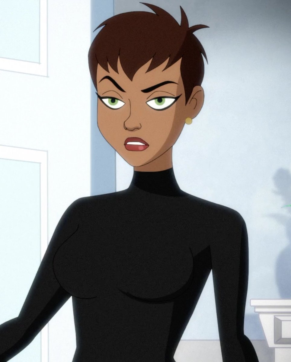 zwaard2005's tweet photo. @OsvuisOlmres @ghl_badass Bro, você é cégo? A selina kyle da série da Arlequina é uma mulher negra https://t.co/2xXq47pMK5