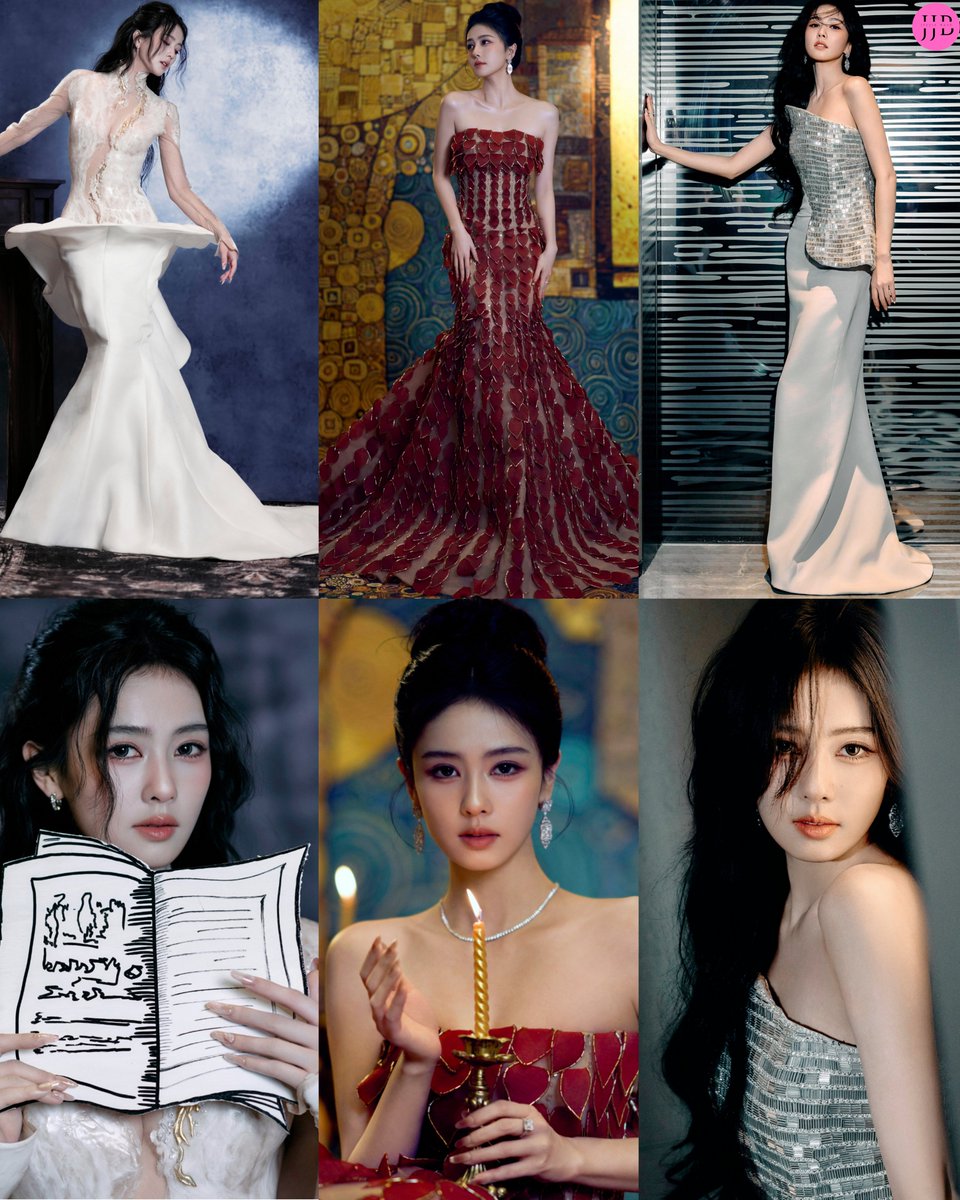 C_EntWomen's tweet photo. Bai Lu wearing three looks for the Bazaar Gala 2026:
Stéphane Rolland FW26 Haute Couture gown
Phan Huy SS26 Haute Couture gown
Antonio Grimaldi SS26 Couture gown

[ #BaiLu #白鹿 ] https://t.co/MlIrJWg9Wt