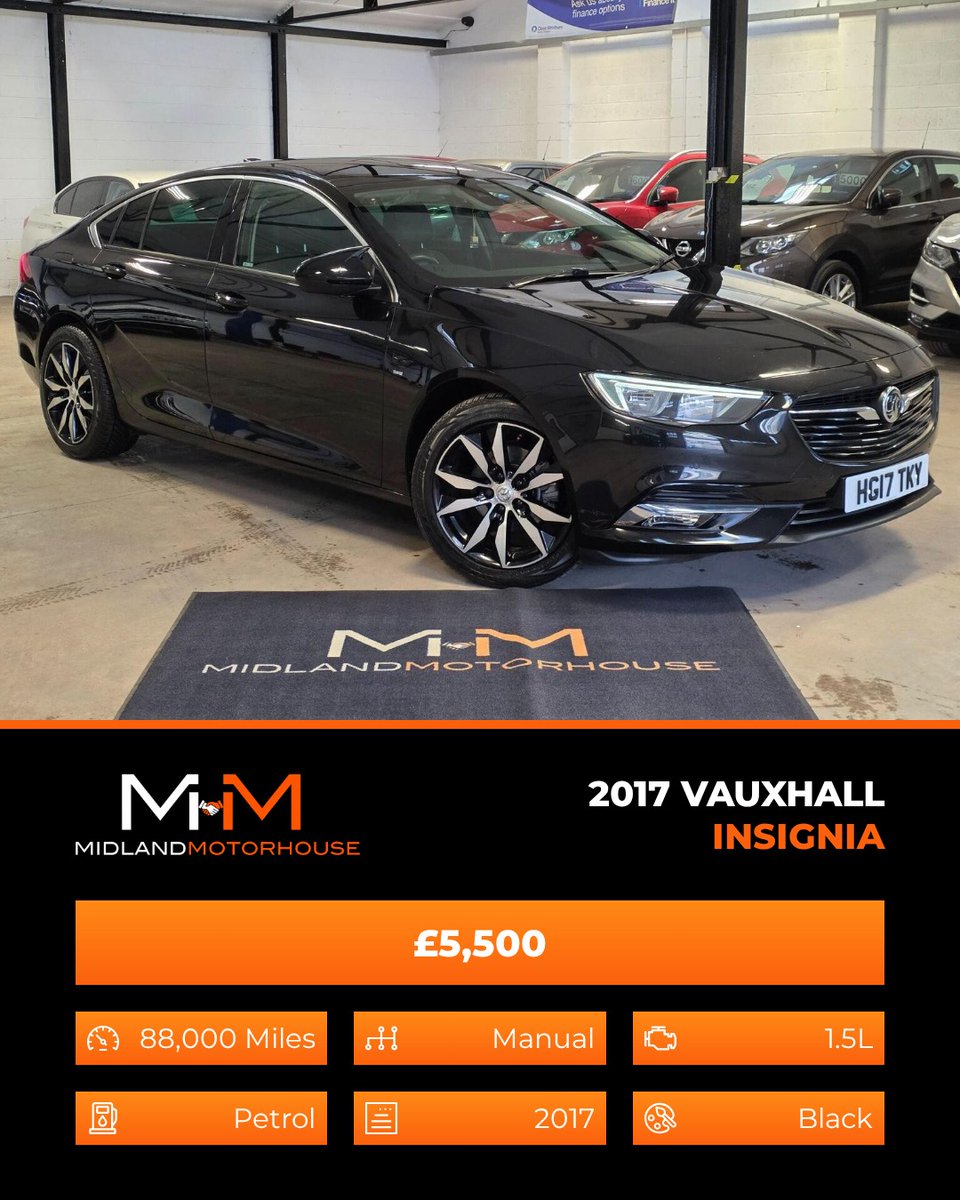 NikoleProsqd7's tweet photo. 2017 VAUXHALL INSIGNIA 1. 5i Turbo SRi Nav Grand Sport - £5, 500

1. 5L Petrol, Manual
88, 000 miles

6-month warranty
Independent health check
Serviced before sale
Minimum 6 months MOT

Contact us
01455 697400
info@midlandmotorhouse. com https://t.co/rOnUDSPlui