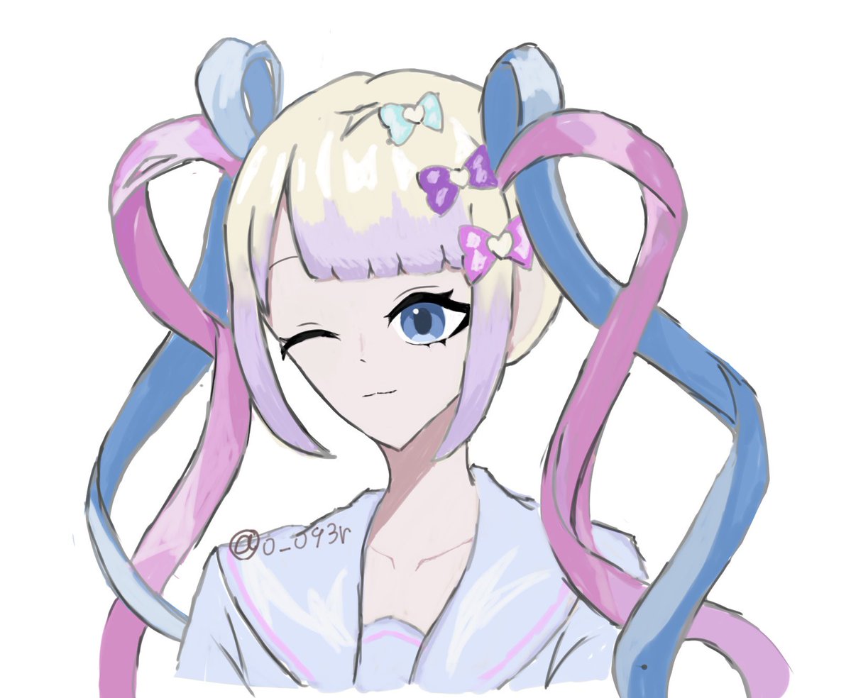 o_o93r's tweet photo. 配信にてリクエストくれた超てんちゃん描かせてもらいました！髪がむずすぎるよ…😭
レイヤー1枚厚塗りで頑張ったよ🙌 https://t.co/uCqC8Y3Vu8