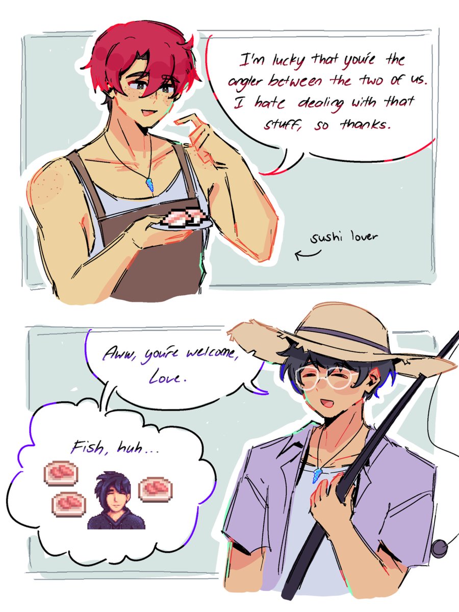m1s0_s0ups's tweet photo. Something about fish with these guys

I don’t draw comics i just thought this was cute https://t.co/3ccMjW7ByF