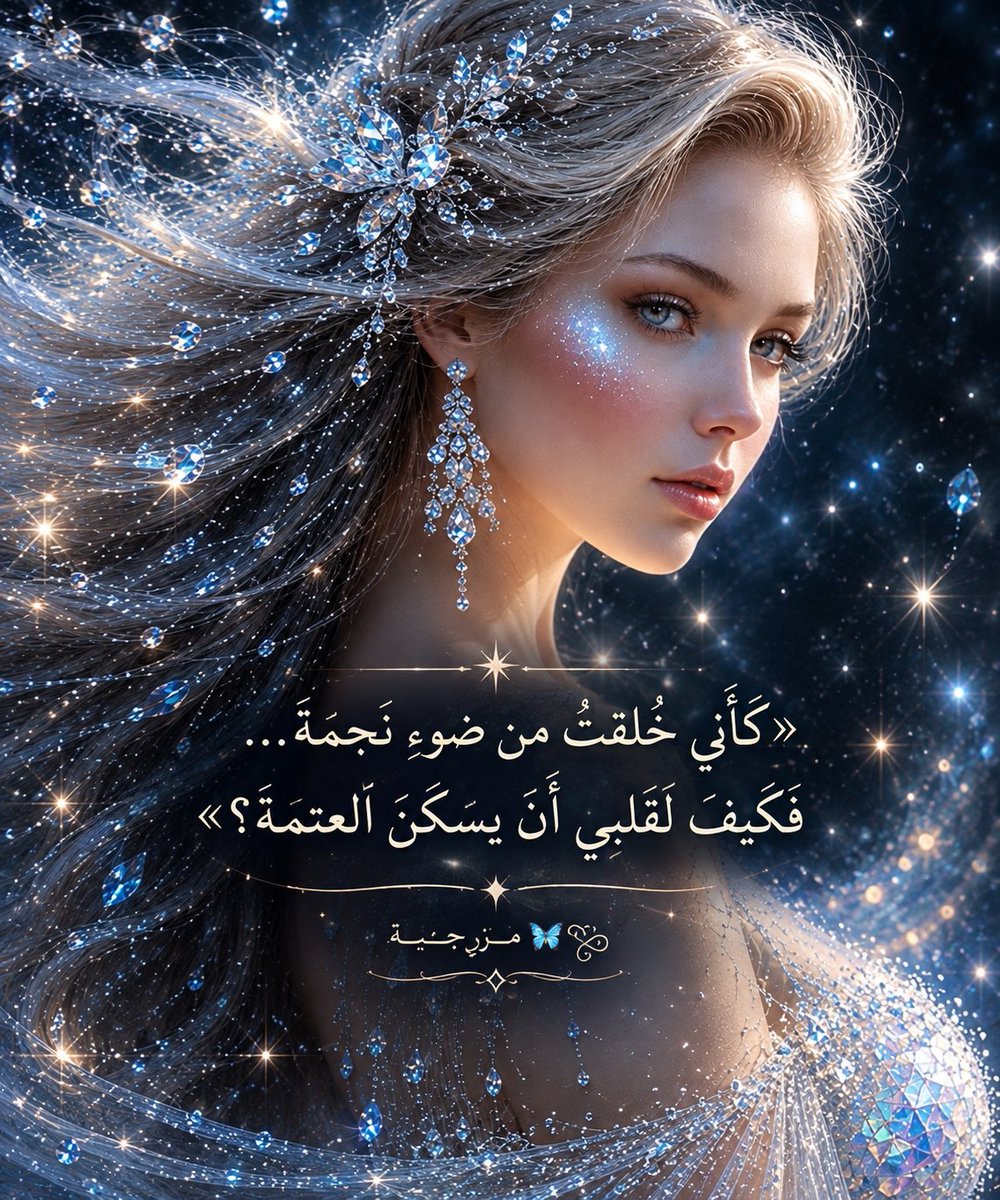 iw1zmk's tweet photo. «كأنّي خُلقتُ من ضوءِ نجمة…
فكيفَ لقلبي أن يسكنَ العتمة؟» ✨🤍مـٰ۫ﹻــ͡ـزاجـيـة༊᭄🦋 https://t.co/bHKFo2VVXc