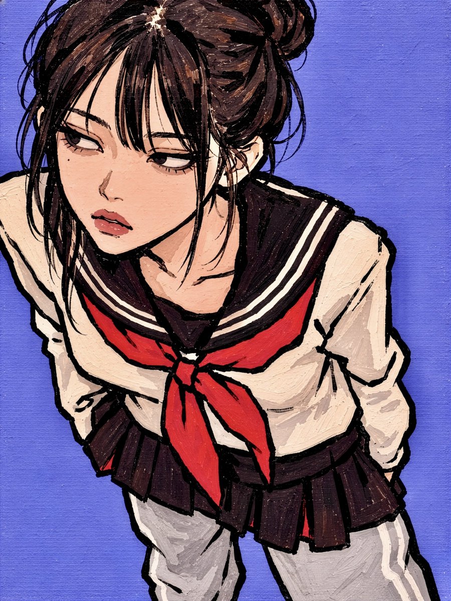 NEAIart's tweet photo. 制服 × レイヤード × ブルー × アンニュイ

ルール通りじゃ、つまらない。 https://t.co/9Xe1t9mtxj