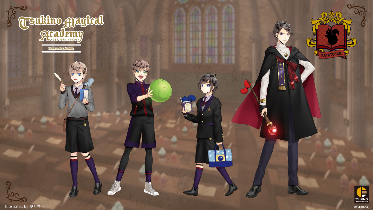 solids_info's tweet photo. #AGF_2026 ツキプロ合同エア舞台
「Tsukino Magical Academy」#ツキマジ

■QUELL
和泉柊羽、堀宮英知、久我壱星、久我壱流

🪄柊「なるほど、そんなことが…参考になります！」
🪄英「勉強もひと段落したし、一緒に遊ばない？」
🪄壱星「あ、イチルおじさんだー」
🪄壱流「ま、俺でもこうして先生やってんだ。お前らならダイジョーブ！」