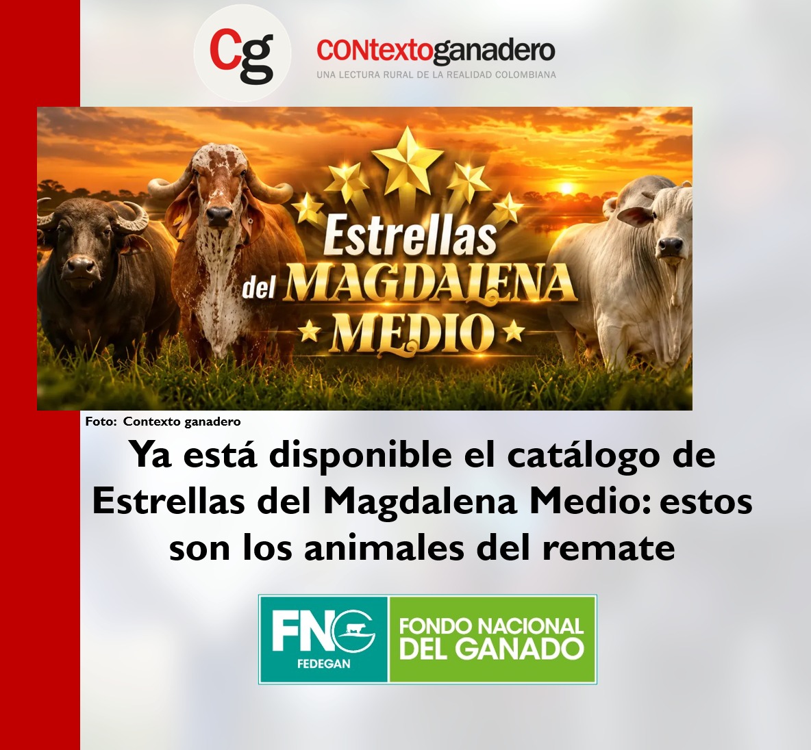 ValenciaPl54142's tweet photo. TVgan prepara el Remate Estrellas del Magdalena Medio, una jornada comercial que hará parte del cierre de la 20.ª Gira Técnica de Fedegán.   https://t.co/amu2fwVcFV
@jflafaurie @fedegan @contganadero https://t.co/VbPXFMm9R0