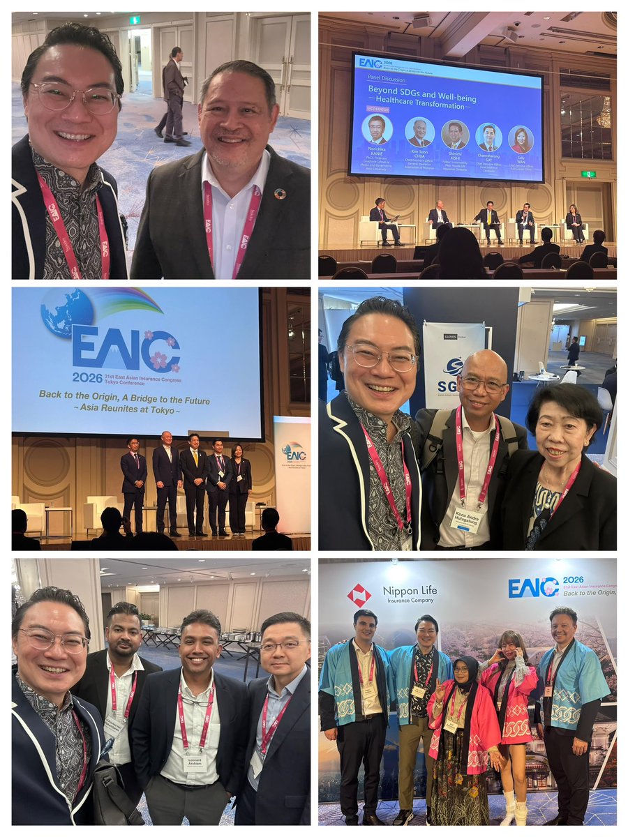 IanLimTeckSoon's tweet photo. 🇯🇵 Great connecting with industry leaders at the 31st #EAIC Tokyo Conference, held 14–16 September 2026.

Looking forward to the 32nd EAIC in Bangkok 🇹🇭 in 2028!

#EAIC2026 #Insurance #Reinsurance https://t.co/Scql2itlpK