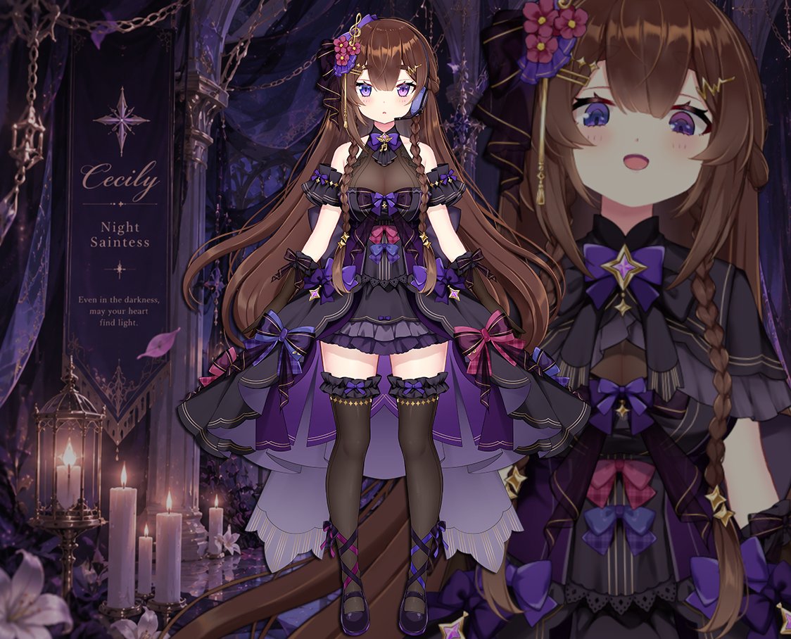 Cecily_vtuber's tweet photo. 日之聖女與月之聖女偶像同步亮相——☀️🌙✨
今後也請多多指教，一起見證療癒祭司西西莉的全新篇章！🤍 https://t.co/Bfhra0WWdq