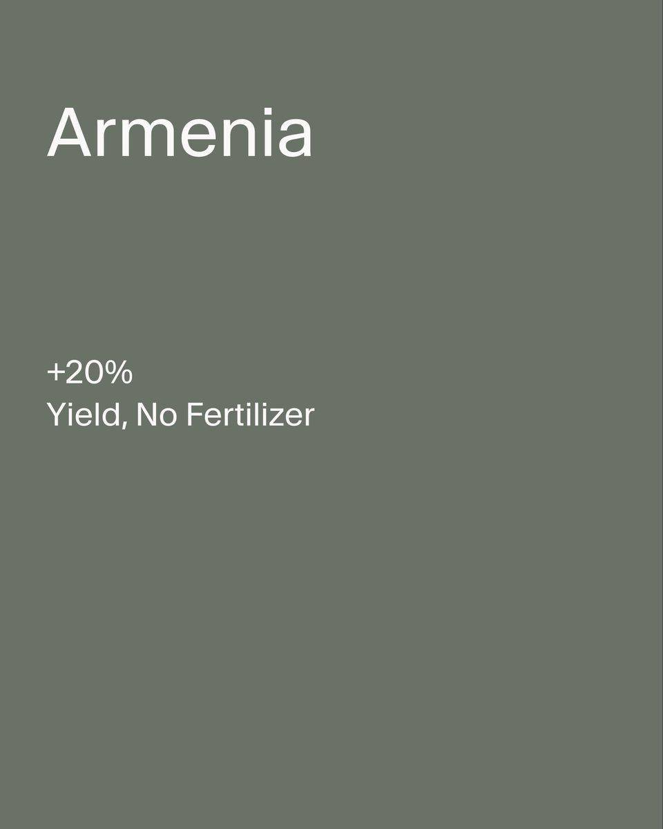 get_inteligel's tweet photo. Armenia. +20% yield, no fertilizer. https://t.co/OthbHM7Lo4