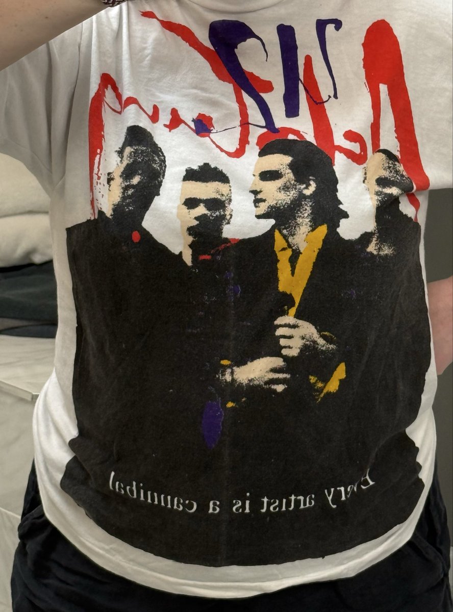 quiltedshamrock's tweet photo. @U2tour @U2Community @U2comZooMods Happy #250 Day!!! I’m reaching back to ZooTV for today’s shirt. I still love that line “Every Artist Is A Criminal”. I’ll be layering with my fan club Love and Peace or Else sweatshirt. 🎤🎸🥁🎶 https://t.co/vq7RFuJ94E