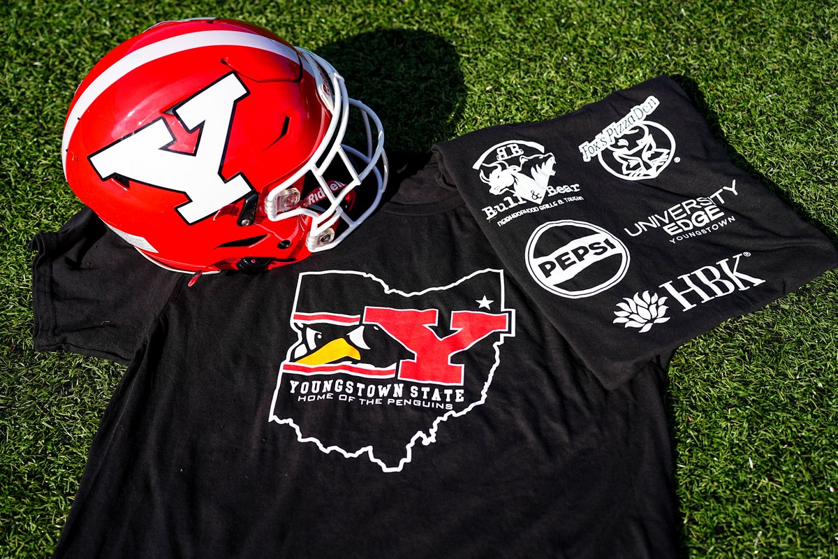YSUsports's tweet photo. STUDENT SHIRTS ARE 🔥🔥🔥

First 500 YSU students at tomorrow's @ysufootball game vs. South Dakota receive these free t-shirts!

Be there and be loud 📣

#GoGuins https://t.co/Ycgk86a7UB