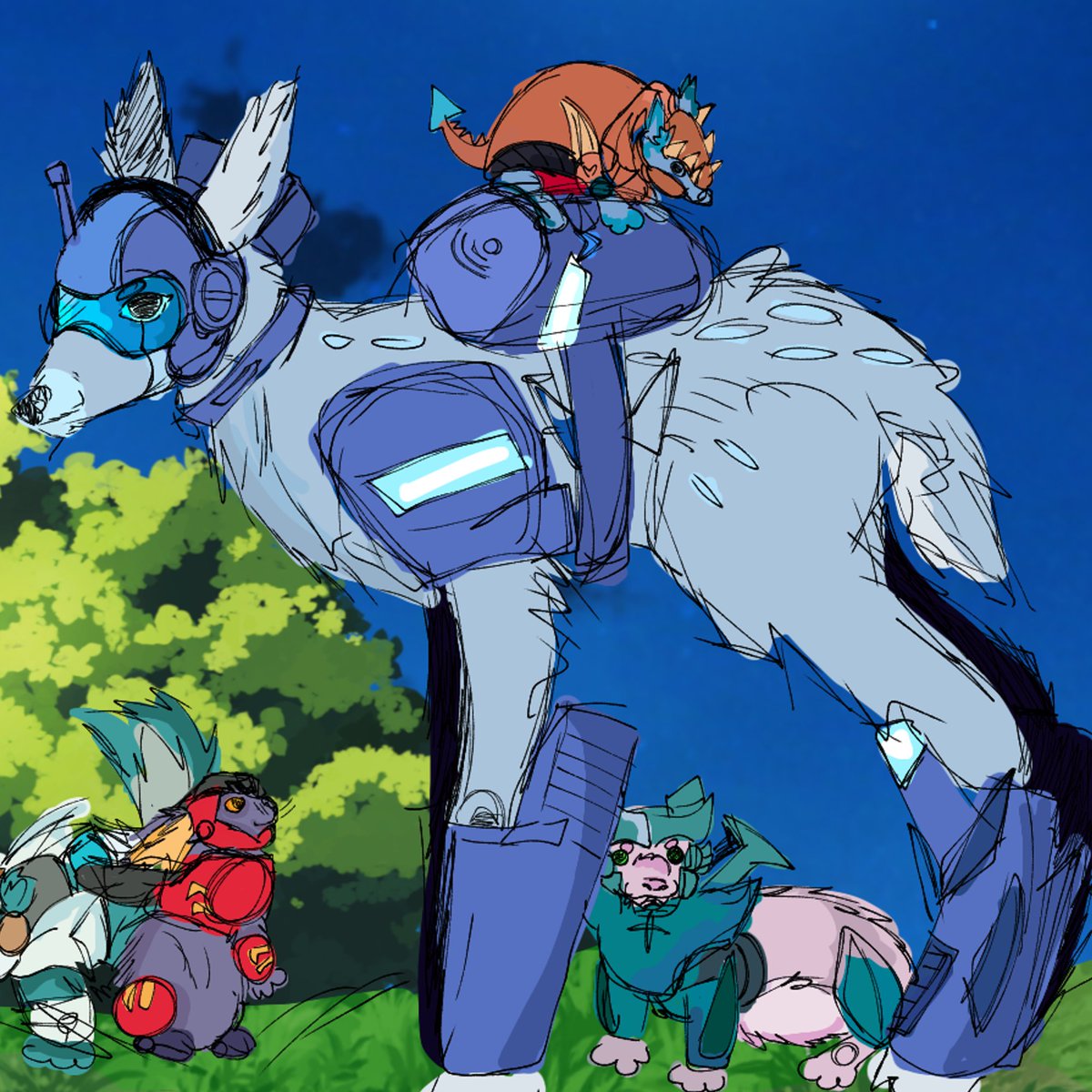 Owliistarr's tweet photo. Lf someone to commission (pls no bots grr😭) that knows how to draw mechas/ robots and animals, looking to give this guy some love 😭 (not my art)
#art #lfart #commissionㅤ https://t.co/weBkXfUNnI