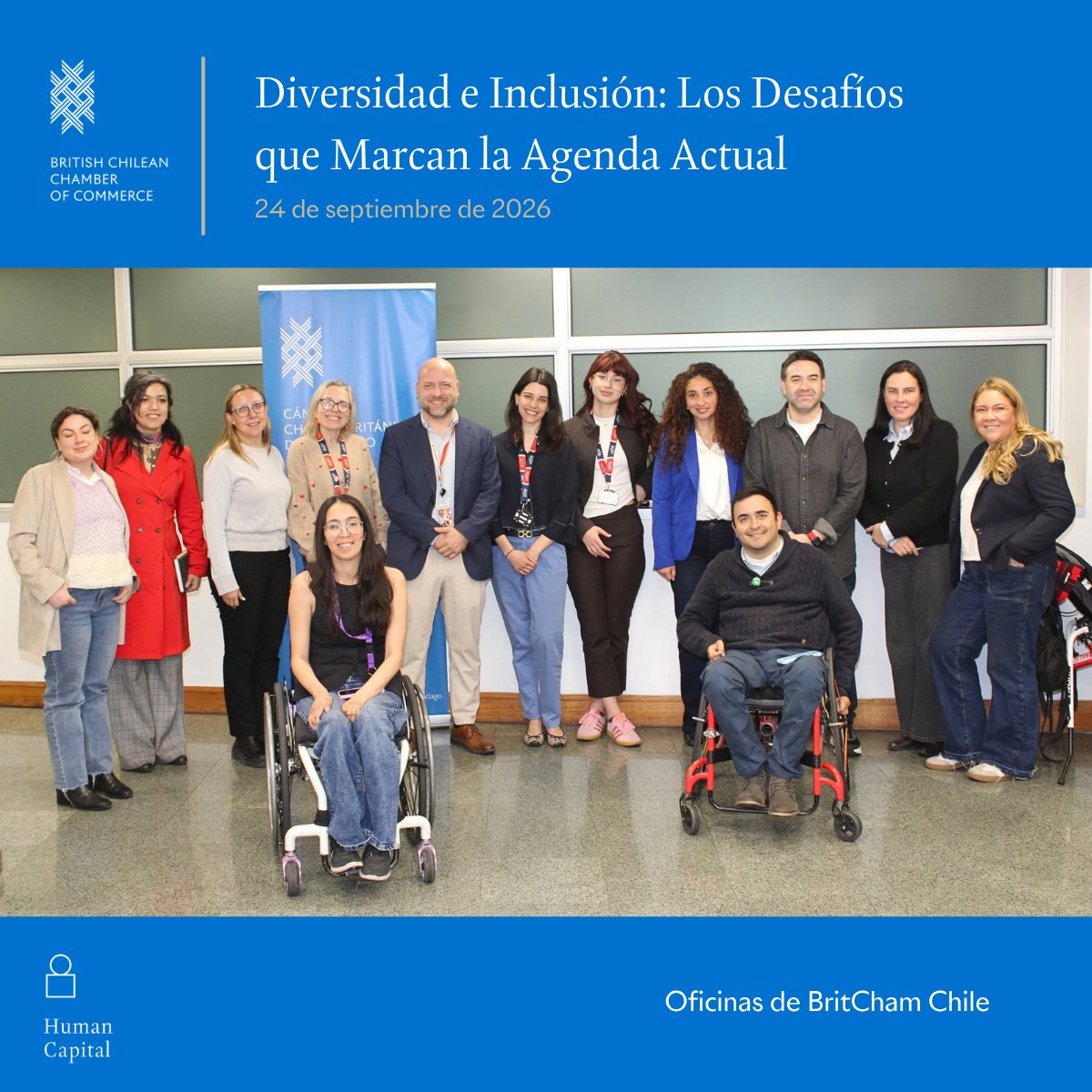 Britcham_Chile's tweet photo. 🔵 Ayer, nuestro Comité de Capital Humano abordó los desafíos y oportunidades de la diversidad e inclusión en Chile, junto a Peter Loch y María José Monsalve, de Fundación Wazú, quienes hablaron sobre los desafíos en la materia. 

#BritChamChile #D&amp;I #CapitalHumano https://t.co/vrMmwUX0pW