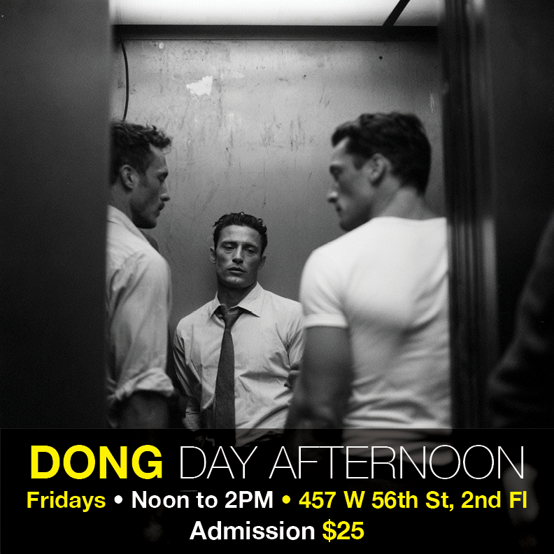 DongAfternoon's tweet photo. Take your cocks out today! Experience brotherhood and connection. Join in our cummunity! Next gathering is Friday, September 25th, Noon to 2pm at 457 W 56th St, 2nd Fl. We can't wait to play with you. #gaynyc #gaysexparty #bateproud. 21+ https://t.co/yJK9vjm9sR