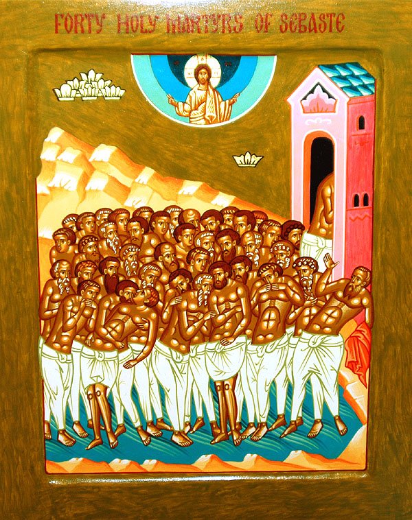 CatholicDude_KE's tweet photo. "Winter is harsh, but paradise is sweet" ~The Forty Martyrs of Sebaste when subjected onto the ice of a frozen lake to denounce Christ but refused.... One fled the ice for a fire... another took his place and left the fire of the world for the ice that made him a saint... https://t.co/Tosadrzs03