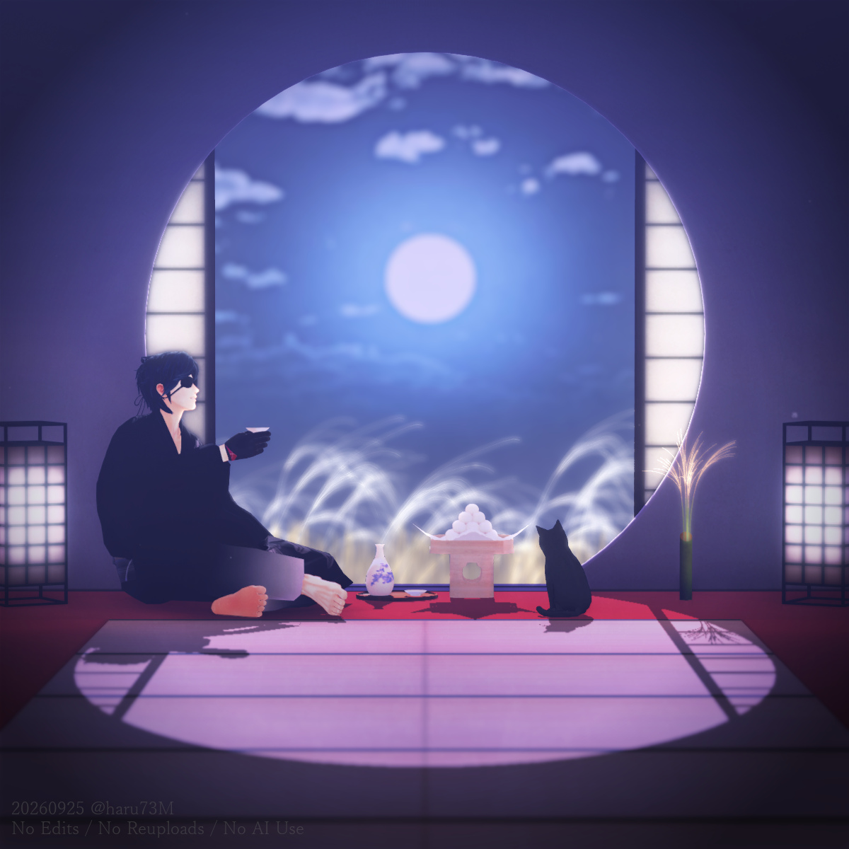 haru73M's tweet photo. 中秋の名月、本丸でお月見🎑 https://t.co/mUZgY3KHxa