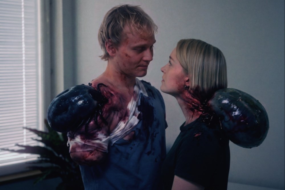 DreadCentral's tweet photo. First look at 'TICK FEVER,' a Finnish body horror movie about a codependent couple whose anxiety takes physical form when a bloodsucking tick attaches itself to one of them.

(Source: @Variety) https://t.co/3iCF4YaMz9