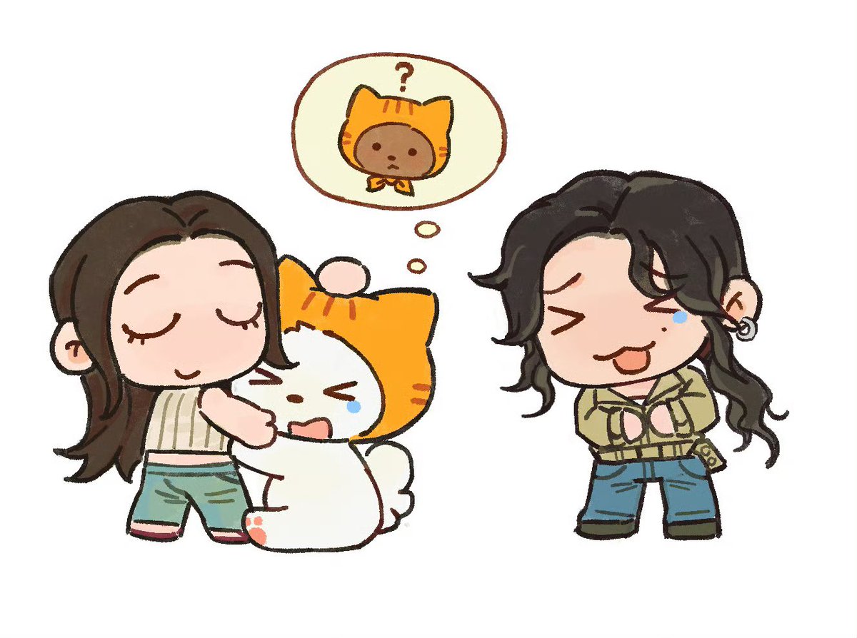r_ran_pw's tweet photo. 🧡:“Mami, if I turned into a chocolate croissant 🥐, would you still love me?”

💖:“Then I’d eat you up.”
💚:🤣

Cr:peiyxxo 「微博」
#MilkLove #มิ้ลค์เลิฟ 
#MUVMUV https://t.co/jofBTXfeQQ