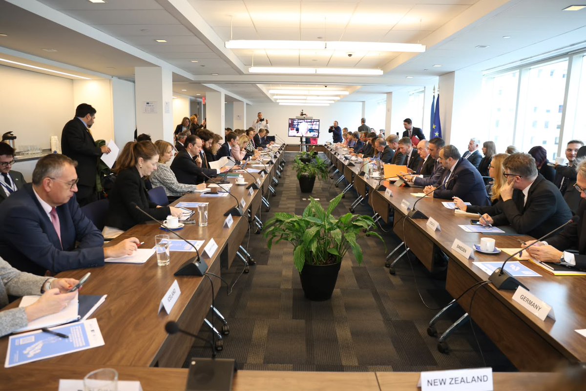 HoxhaFer's tweet photo. 📍New York -- In the capacity of co-founder of the Group of Friends on #Accountability following Russia’s aggression against Ukraine, we partcipated in a High Level Side Event on accountabiity for Ukrainian children.   

#Albania remains steadfast in defending justice, upholding international law and supporting victims.
Four and a half years into #Russia's full-scale invasion of Ukraine, accountability remains not only a legal imperative but also a moral and political necessity. 

The unlawful deportations and forcible transfers to Russia of #Ukrainian children from occupied territories represents an assault not only on individual children but on the future of an entire nation. Efforts to reshape identities, sever cultural and family ties, and undermine the fundamental rights of the child are wrong, reprehensible, legally and morally.

Accountability is not an obstacle to peace. It delivers justice, establishes the truth, deters future violations and makes peace durable. 

#UNGA81 #Ukraine #Accountability
