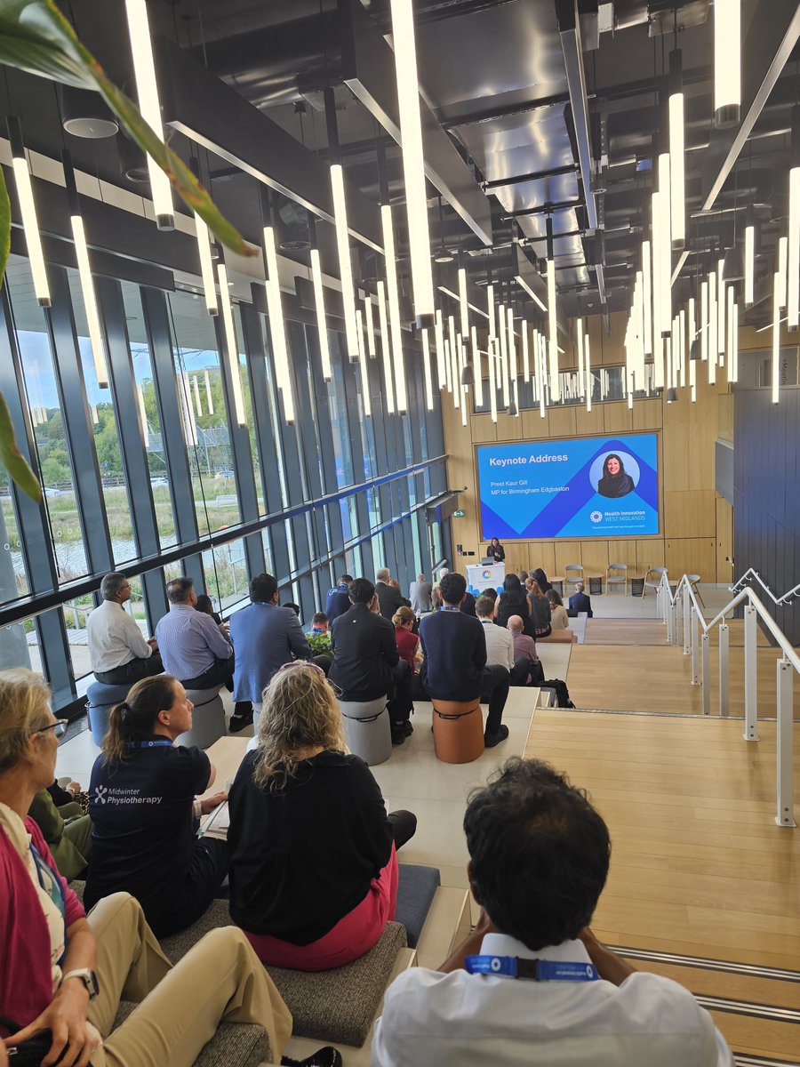 HealthInnovWM's tweet photo. How do we make the West Midlands one of the best places to develop, test, adopt &amp; scale health innovation?

A key message from our Innovator Summit: we’re not short of great ideas. The challenge is turning them into impact, getting proven innovations to patients &amp; the NHS faster. https://t.co/JSMGi1tDuw