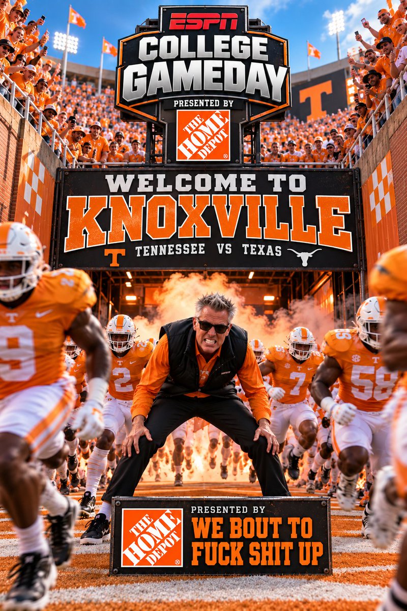 SpaceJockeyOne's tweet photo. @CollegeGameDay @PatMcAfeeShow Knoxville welcomes Knoxville https://t.co/JcSYNJJK2W