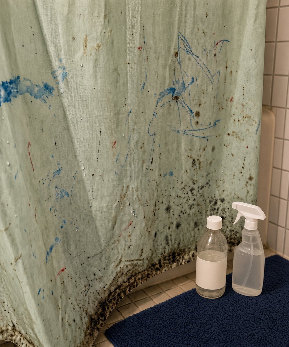 Georgia_07os's tweet photo. Vinegar failed. The soak failed. This curtain is still winning.

Please help me to clean it. what should I use now? https://t.co/SFo1PCPRMw