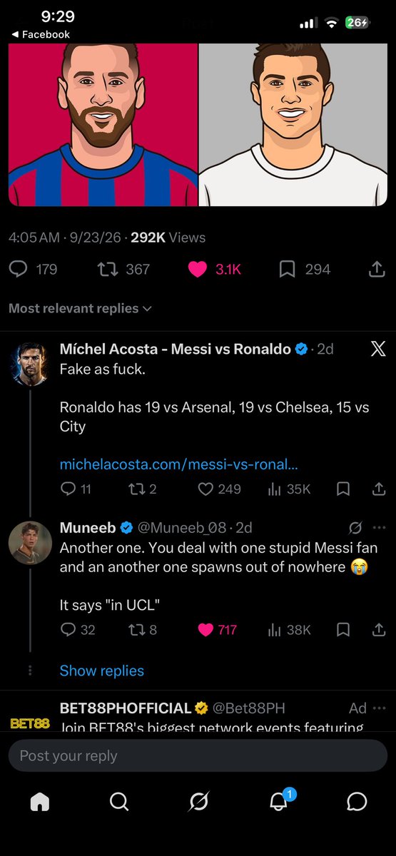 raik0kiar's tweet photo. @michelac0sta @comandobim37 @Muneeb_08 You should delete your account, pessi dogs are braindead, 0 football knowledge 😂😂 https://t.co/f5IVmk3yiT