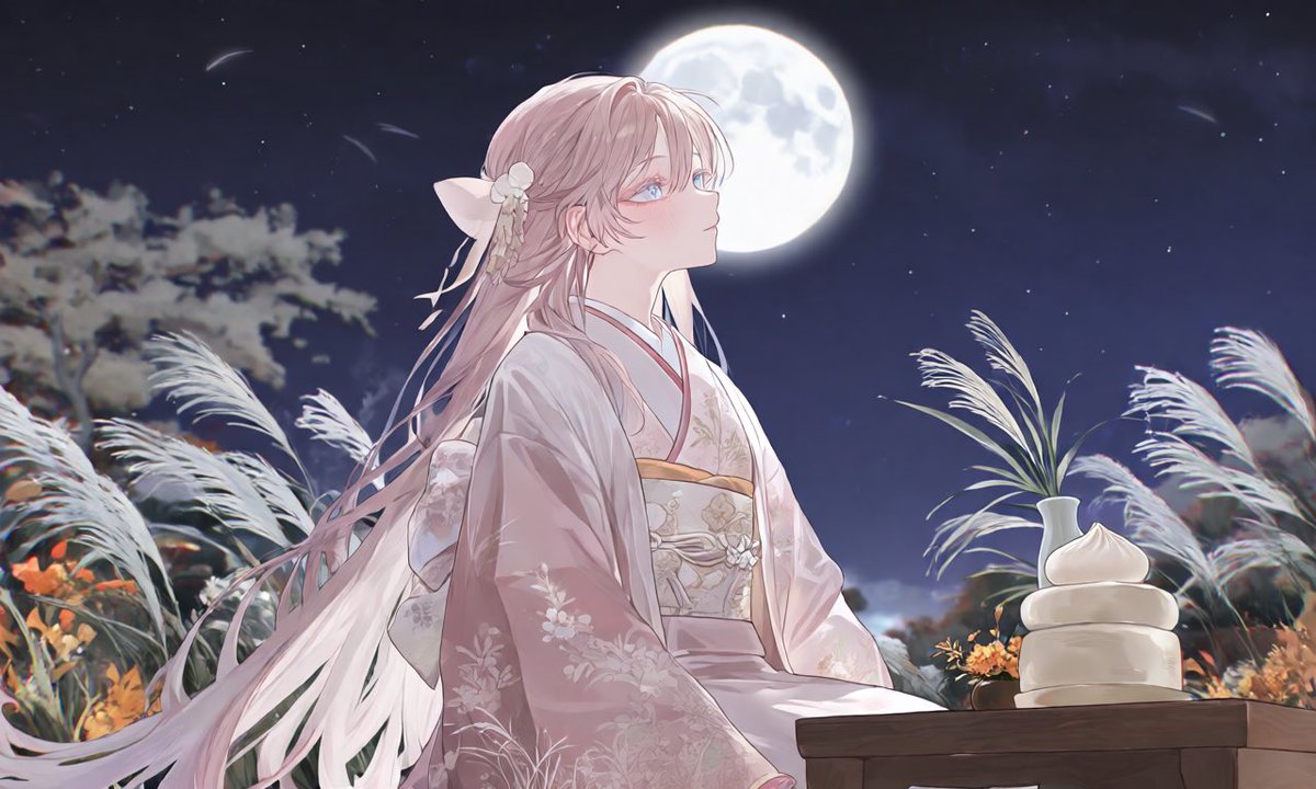 9en7_'s tweet photo. お月見🌕🐇🌾 https://t.co/LfqHf0VDjY