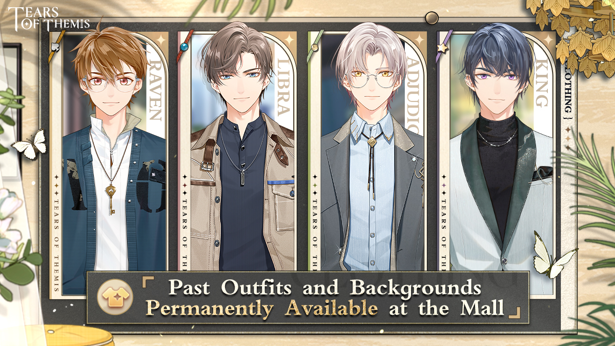 TearsofThemisEN's tweet photo. ✦ Past Rerun ✦

On 2026/9/29, the Glimmers of Glow and Hue event Outfits and Backgrounds, and the Heart of Every Season event Outfits will be permanently available at the Cosmetics Shop.

View details: https://t.co/RQt4ECWunb

#TearsOfThemis https://t.co/Y5koCQYMbf
