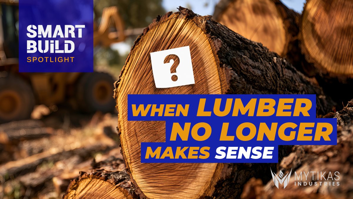 HowickLTD's tweet photo. When does lumber stop making sense?

#Mytikas revived a Colorado factory that had sat empty for nearly 30 years to manufacture housing at scale. CFO Eric Bonick explains why they chose light gauge steel.

🎥 Full interview: https://t.co/F33UMPGUtw

#SmartBuildSpotlight #HowickLtd https://t.co/VIPu4FM8f0