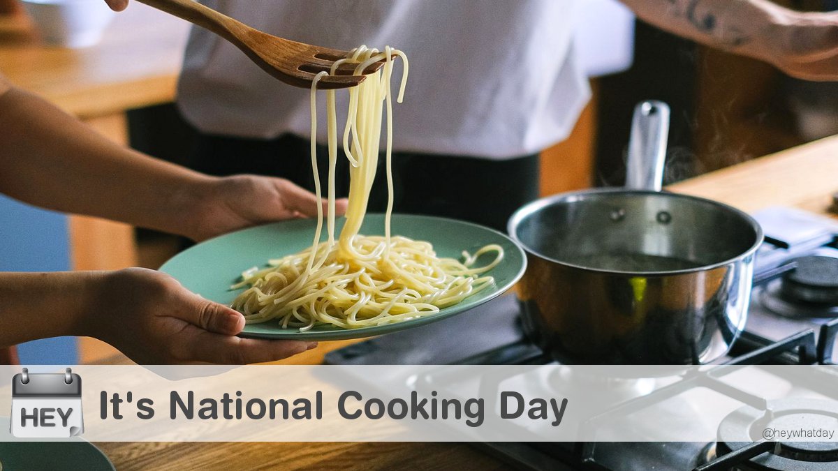 HeyWhatDay's tweet photo. It’s National Cooking Day!
#NationalCookingDay #CookingDay #Cooking https://t.co/syo8ITlCSe