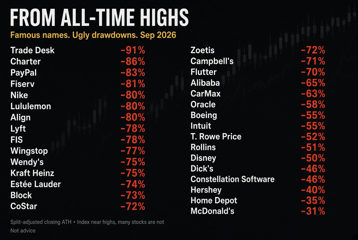 MPelletierCIO's tweet photo. It’s isn’t all roses out there for US equity investors, in fact quite a few IEDs. https://t.co/g4NIMAvyXc