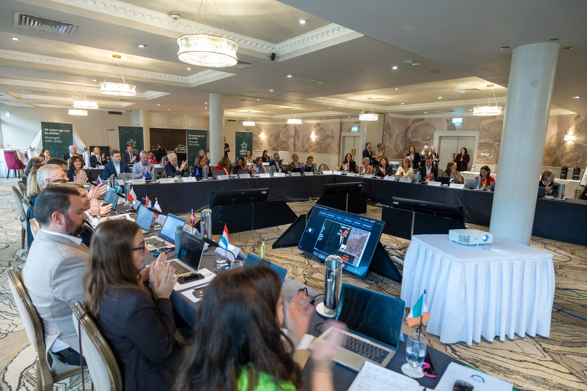 TheHSA's tweet photo. We were delighted to welcome colleagues from across Europe for the @EU_ECHA Management Board meeting yesterday and to hear Minister @Alan_Dillon deliver the closing address, highlighting the importance of continued cooperation in advancing chemicals safety and sustainability. https://t.co/RxyodXSijz