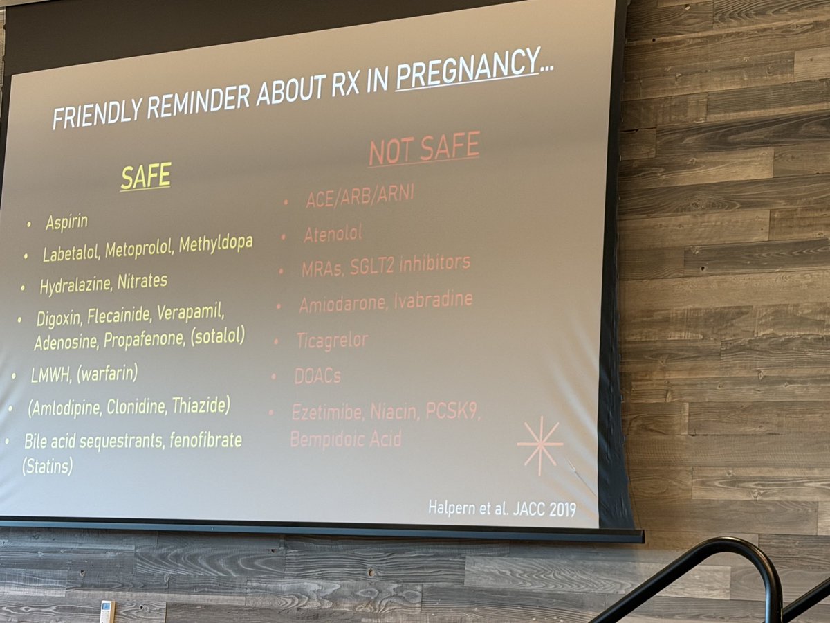 PamTaubMD's tweet photo. Great talk by Katie Berlacher at Women's Cardiovascular Symposium #WCS2026 on cardio obstetrics. @OdaymeMD @emilyswlau @DrMarthaGulati @GarimaVSharmaMD @MonSangh @PamelaBMorris https://t.co/aqaCX9rXZQ
