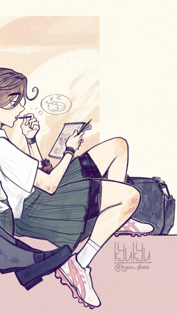kyuu_shaa's tweet photo. 🩷🤍 #TXTfanart https://t.co/UX094lv2kW