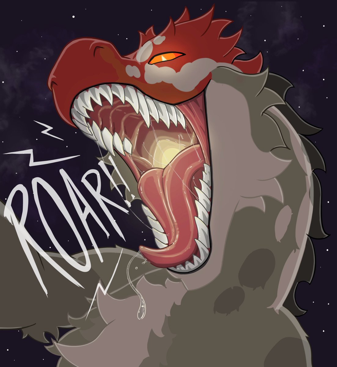 TheDimanKing's tweet photo. I can't imagine anyone would want to face the ferocity of a hungry dinosaur~! https://t.co/3VwrJMy0nr