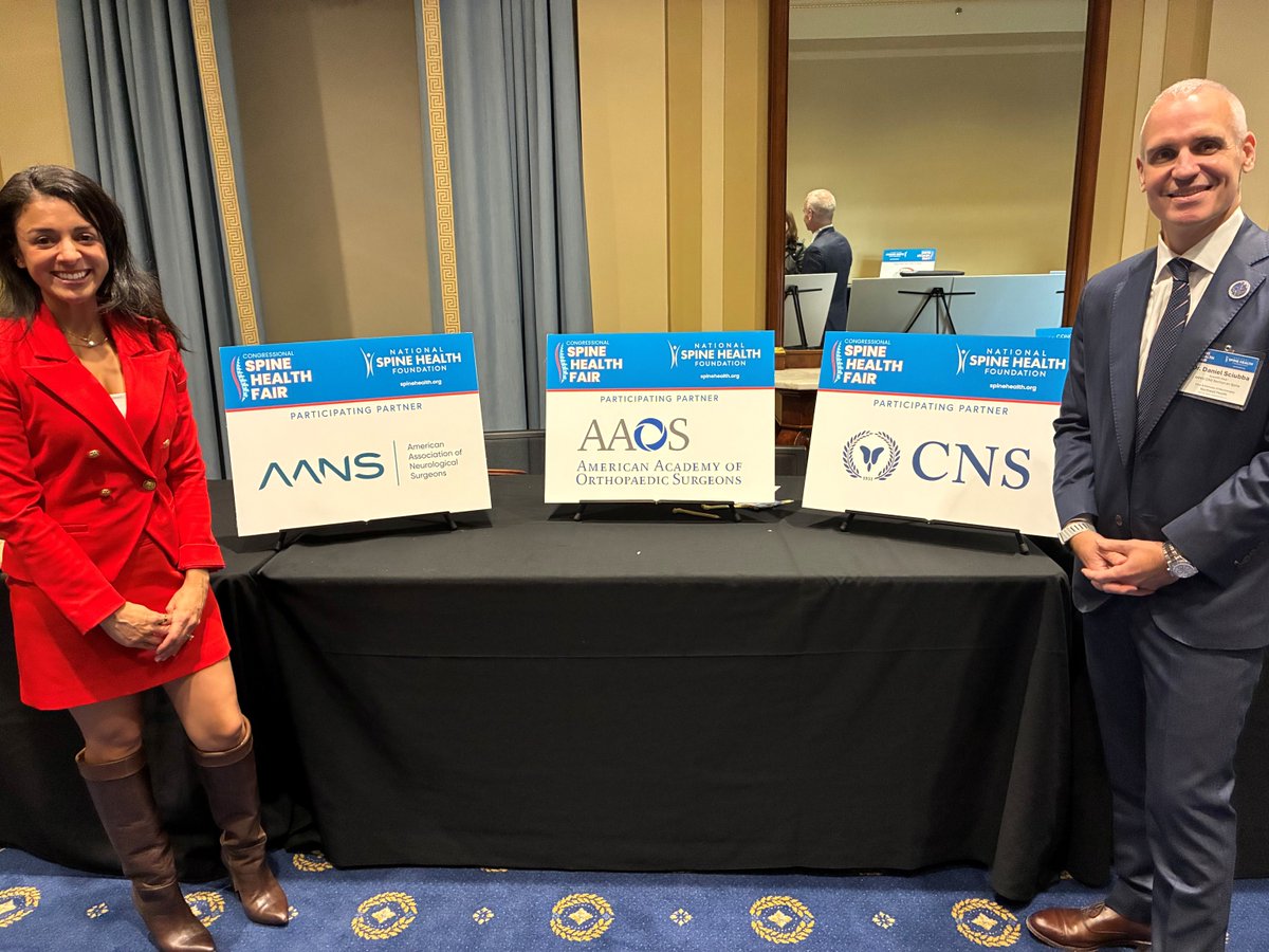 spinesection's tweet photo. This week, Daniel Sciubba, MD, MBA represented the Spine Section at the Congressional Spine Health Fair on Capitol Hill, sharing the impact of spine care and the importance of ensuring patients have timely access to high-quality treatment. 

From improving outcomes through the American Spine Registry to advancing policies that reduce unnecessary barriers to care, spine surgeons continue to be strong advocates for patients both inside and outside the operating room.

Thank you, Dr. Sciubba for your leadership and representation of our specialty! #SpineHealth #SpineSurgery @AANSNeuro @CNS_Update @SpineHealthFdn @AAOS1 @NorthwellHealth
