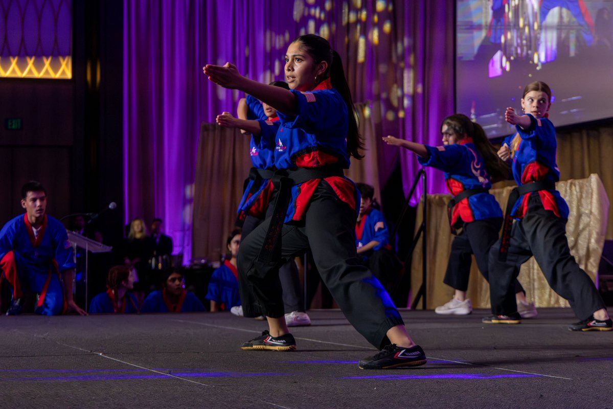 FortBendISDSupt's tweet photo. What an incredible evening celebrating @KICKSTART_KIDS! 

The Dulles Demonstration Team closed out the event in style, showcasing the discipline, confidence and character this program builds.  With 2,309 FBISD middle school students participating across all 16 campuses, Kickstart Kids is making a difference.  Superintendents: Bring Kickstart Kids to your district and give your students the opportunity to build skills that will last a lifetime!