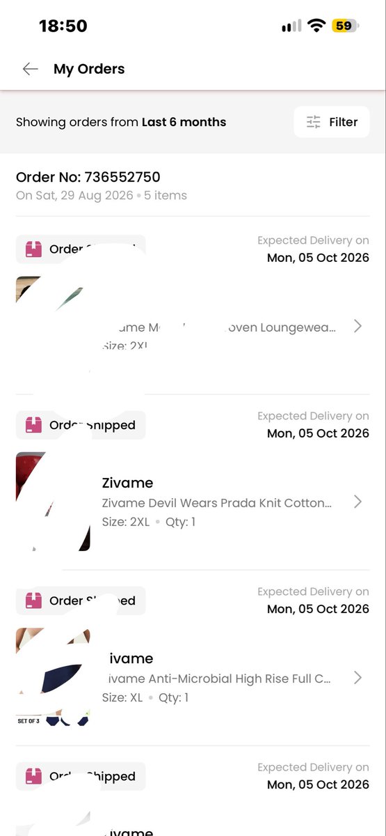 aditisinghR's tweet photo. @Zivame @zivamedia I ordered two products on rhe date of 26th August and also on 29 august. It’s been a month but  I didn’t got it yet &amp; I complained it thrice but it didn’t cancelled.#fraud #zivame #delivery_issue #stress https://t.co/r2jBy63g13