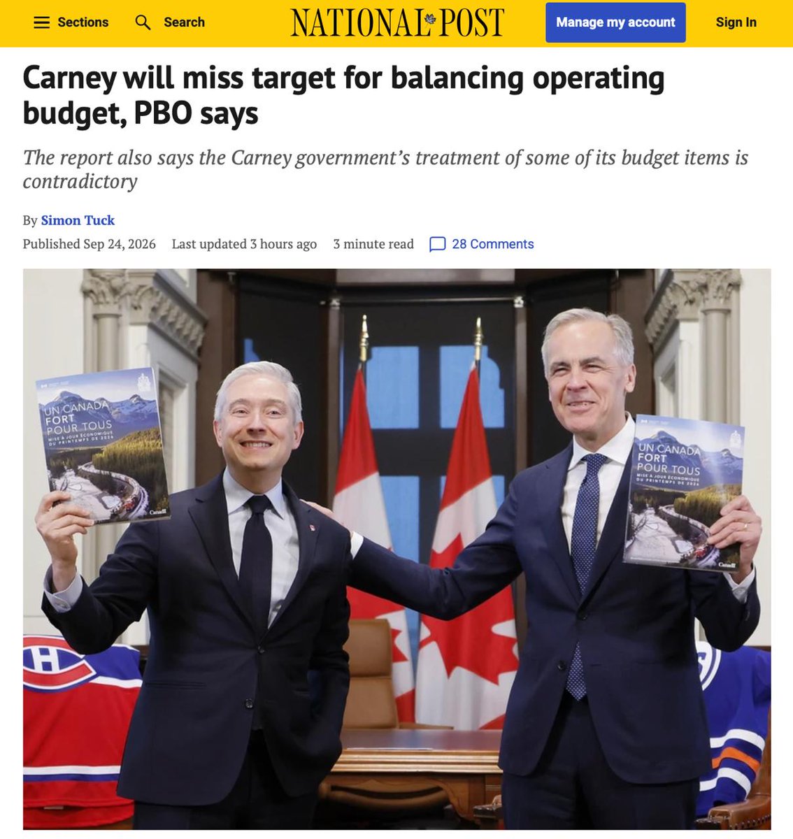 franco_nomics's tweet photo. They're borrowing tens of billions of dollars every year and YOU pay interest on every dollar they borrow.

Instead of playing games with accounting labels, Carney needs to cut spending and debt.

https://t.co/fs0Zvrkn0D https://t.co/lzPKIGrm4t