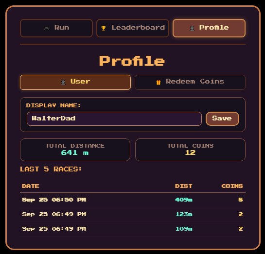 WalterWormOnSOL's tweet photo. WALTER RUN — GAME UPDATES are live.

➡️ Profile
Users can now add a display name instead of showing their wallet address by default. You’ll also be able to see your total distance travelled, total coins accumulated, and how you performed in your last 5 races.

➡️ Redeem Coins
This section will show 'Coming Soon' for now while I work on Walter’s skins. I'm aiming to release the skins update within the next 3 days.

➡️ Bug Fixes
Best distance and best coins were showing as 0. This is fixed in the update.

➡️ Performance
The game should feel smoother than before. I’ll continue working on improving performance.

➡️ Leaderboard
The Weekly Leaderboard will reset every Sunday.
The All-Time Leaderboard will show your highest distance and highest number of coins collected in a single play.

➡️ Contest
A contest will be announced in the next few days.

⚠️ Not seeing the updated game?
Please clear your browser cache and reload the game to make sure you’re seeing the latest version.

Will share more updates soon!