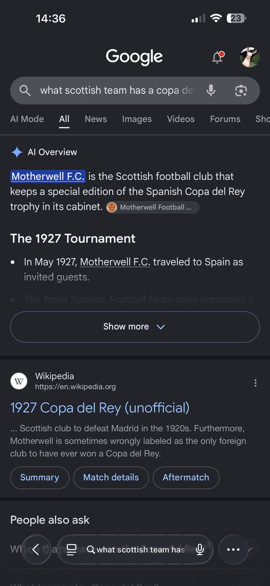 WATK_AFC's tweet photo. @_footballgames_  your quiz is incorrect, please GIVE ME POINTLESS https://t.co/Y8rINhEnuB
