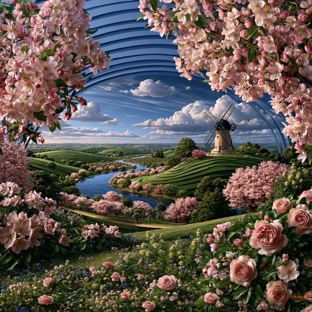 DutteArt's tweet photo. 𝘞𝘪𝘯𝘥𝘮𝘪𝘭𝘭 𝘝𝘢𝘭𝘭𝘦𝘺

#countryside #springtime #storybook #landscape #windmill

https://t.co/IdOAkq8Lud https://t.co/owPm0ZmEbc