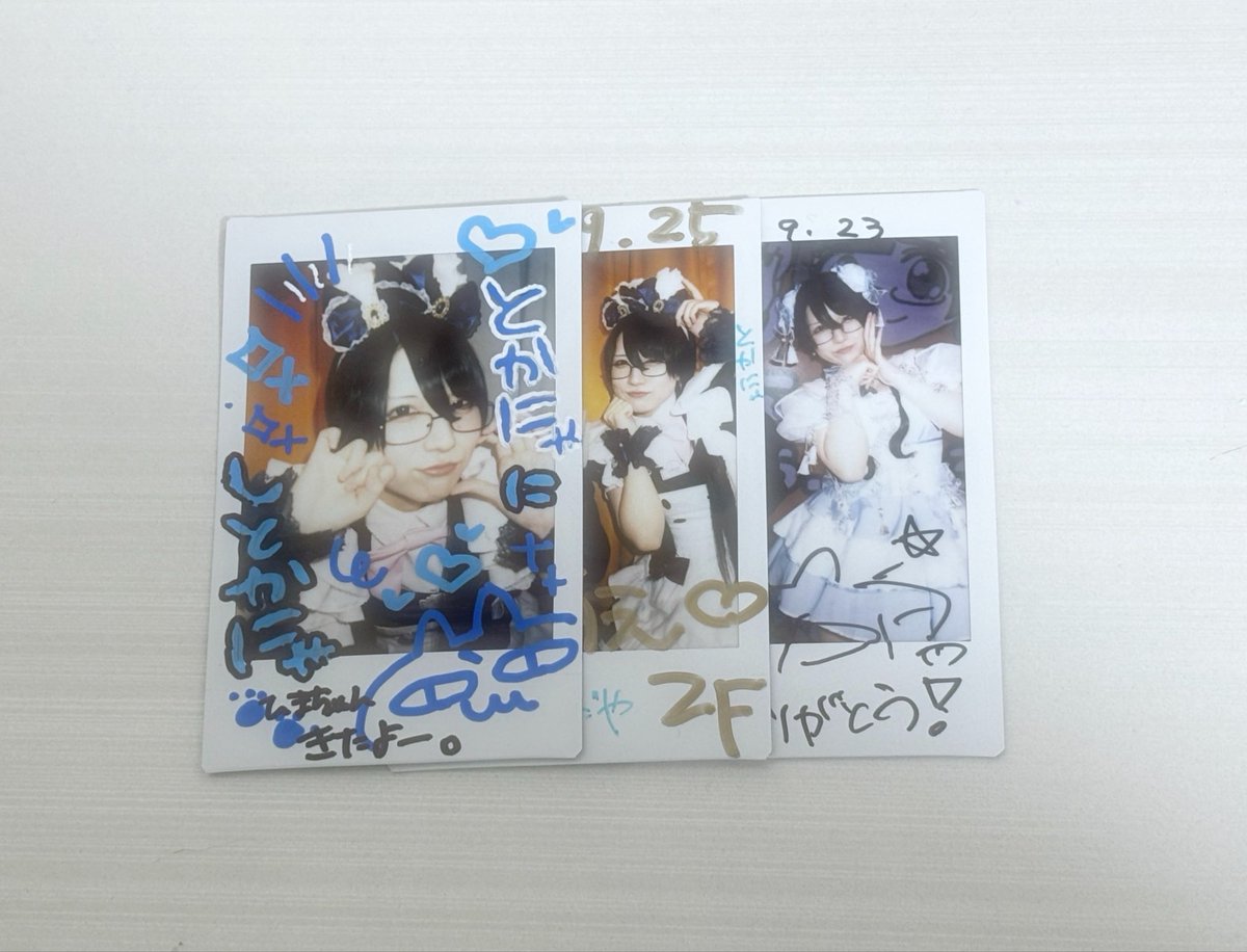 at_nya1207's tweet photo. 初ポスト‼️

9月はとかにゃにはじめましてできて1周年SPもいけて最高すぎた߹ ˙̫ ߹
見習い服もチャイナも正メイド服も全部似合っててかわよすぎるദ്ദി^._.^)
今日は初コレチェキもできて嬉しかったし帰りにお月様びみょーーーに見えたよ！🌕

次は10月🎃またいきます🐾
#とかにゃにしとかにゃ https://t.co/Av9Serei67