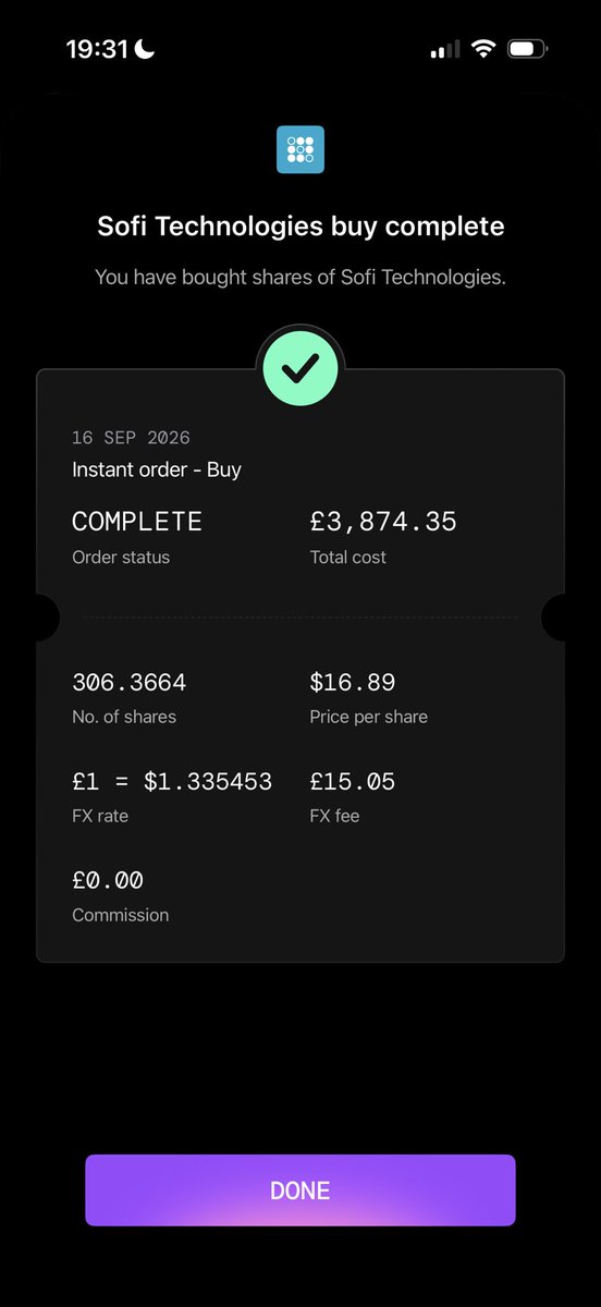 EarlyAlphaX_'s tweet photo. @TheLongInvest Team $SOFI 
$0.60 × 35x = $21.
Added $16.34 today.
$NU can win deposits. I own the $17 ticket. https://t.co/xLPJ7WAglW