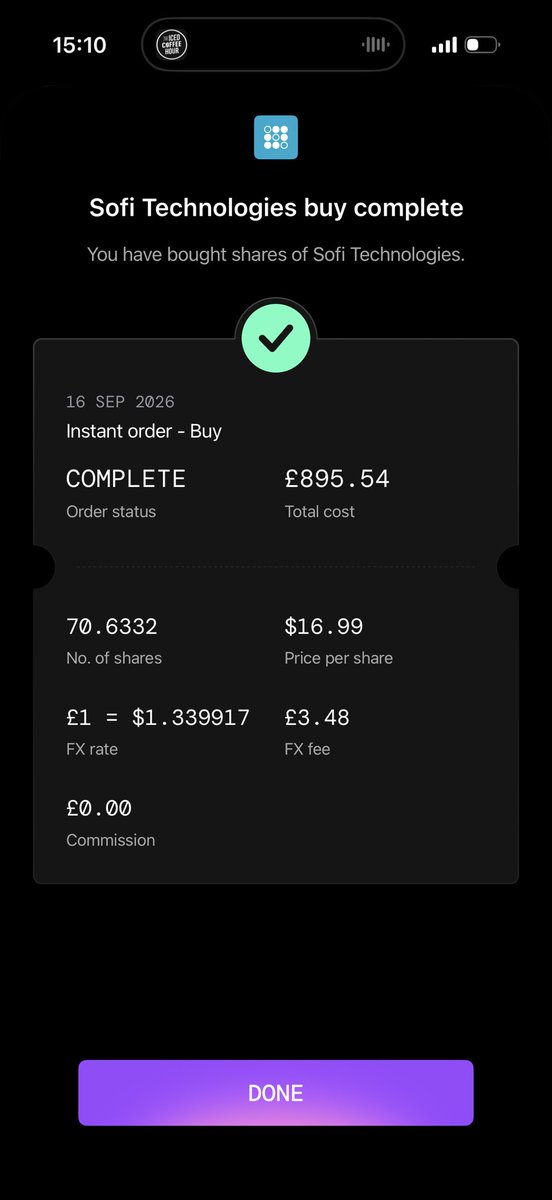 EarlyAlphaX_'s tweet photo. @TheLongInvest Team $SOFI 
$0.60 × 35x = $21.
Added $16.34 today.
$NU can win deposits. I own the $17 ticket. https://t.co/xLPJ7WAglW